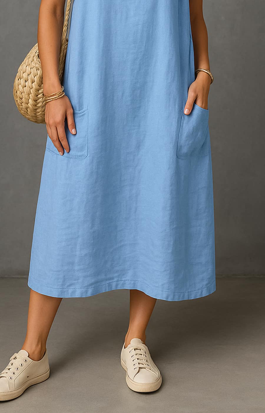 ALBA | VESTIDO CON TIRANTES AJUSTABLES Y BOLSILLOS