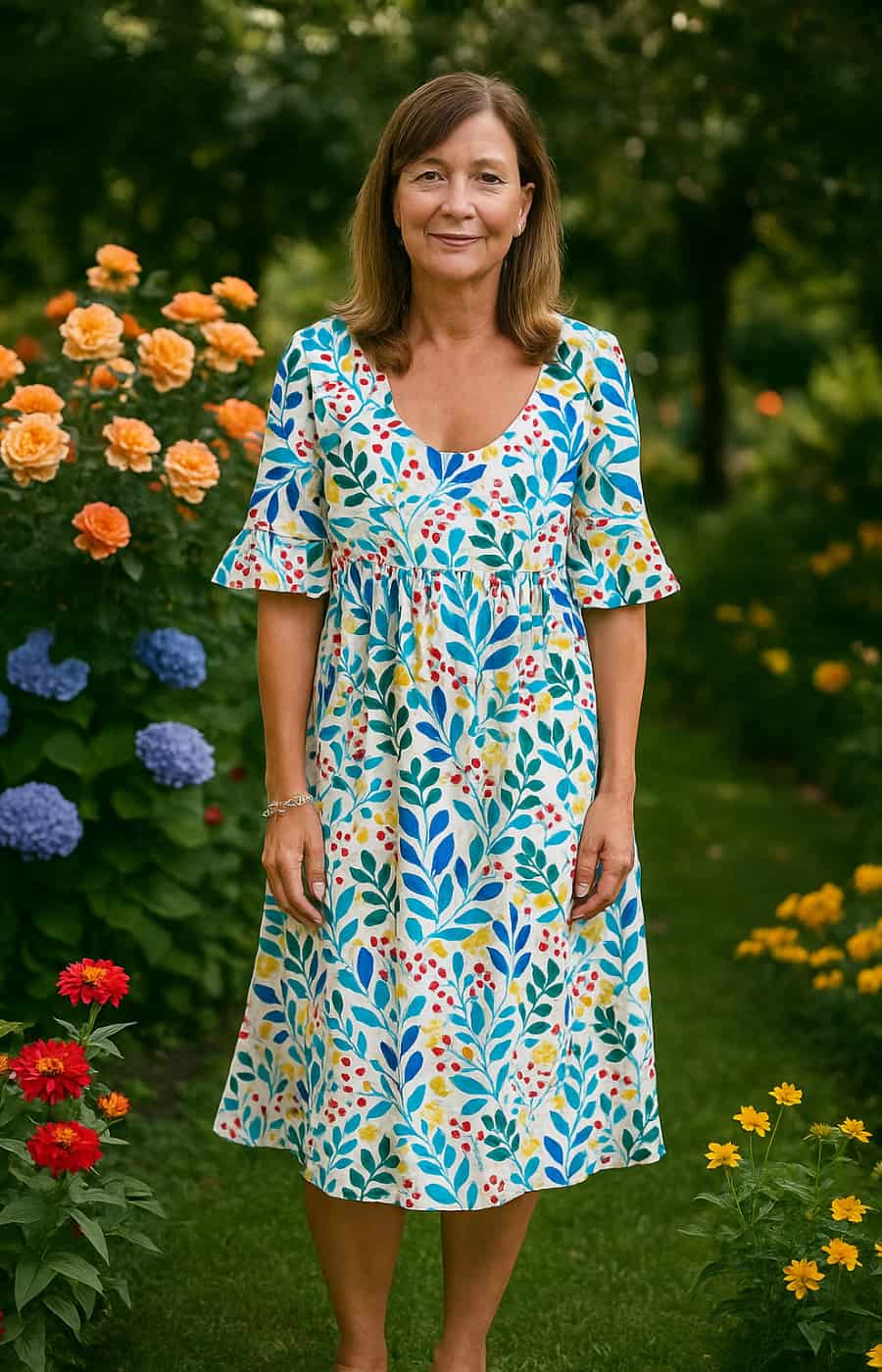 ROSALÍA | VESTIDO DE JARDÍN EN FLOR