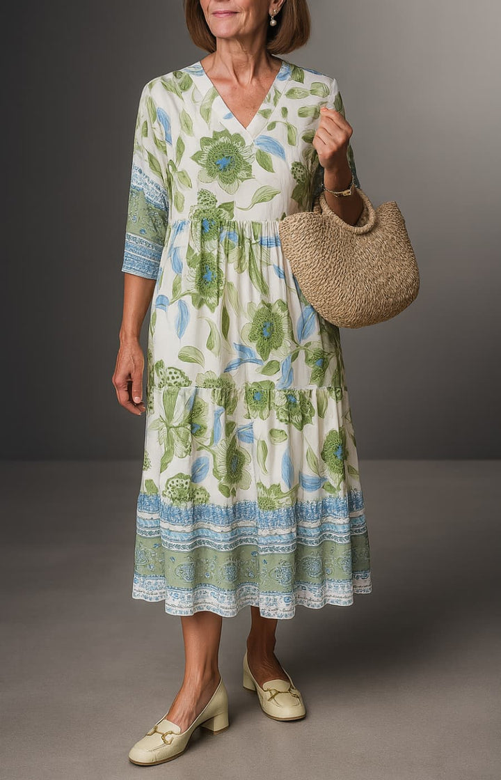 MARISOL | VESTIDO FLORAL CON LIGEREZA Y ENCANTO NATURAL