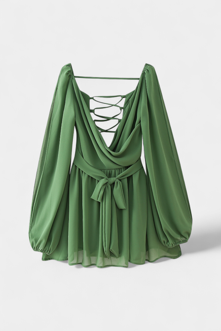 Skylar – Vestido Mini con Escote en V que realza tu feminidad