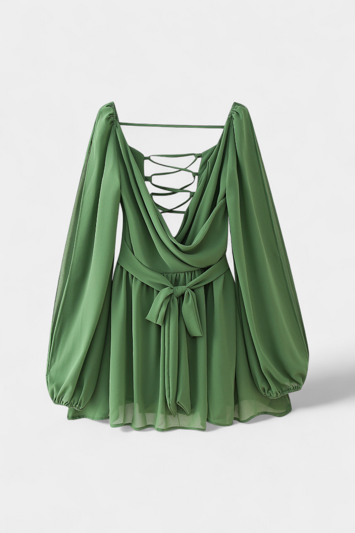 Skylar – Vestido Mini con Escote en V que realza tu feminidad