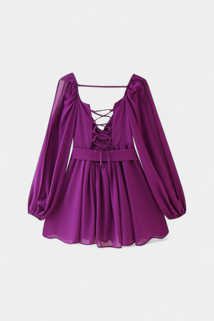 Skylar – Vestido Mini con Escote en V que realza tu feminidad