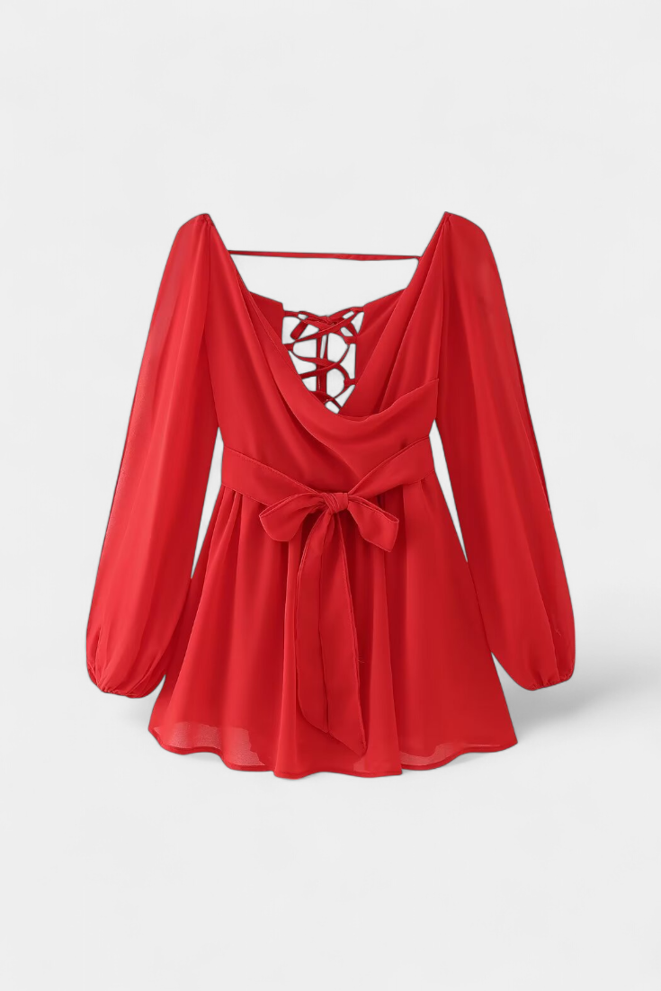 Skylar – Vestido Mini con Escote en V que realza tu feminidad