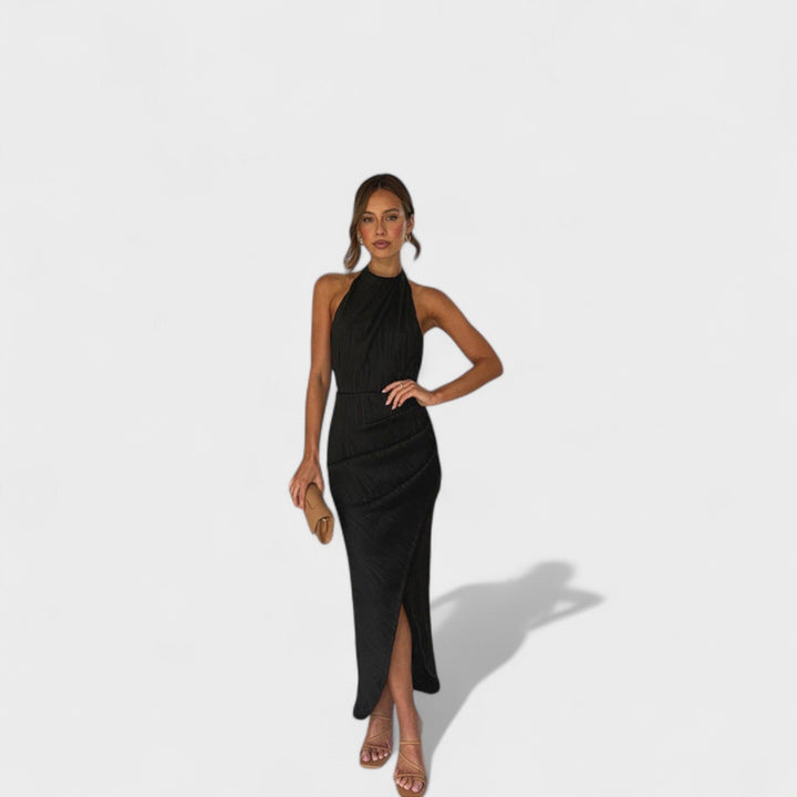 Camila – Vestido Largo Plisado que Aporta Elegancia y Frescura