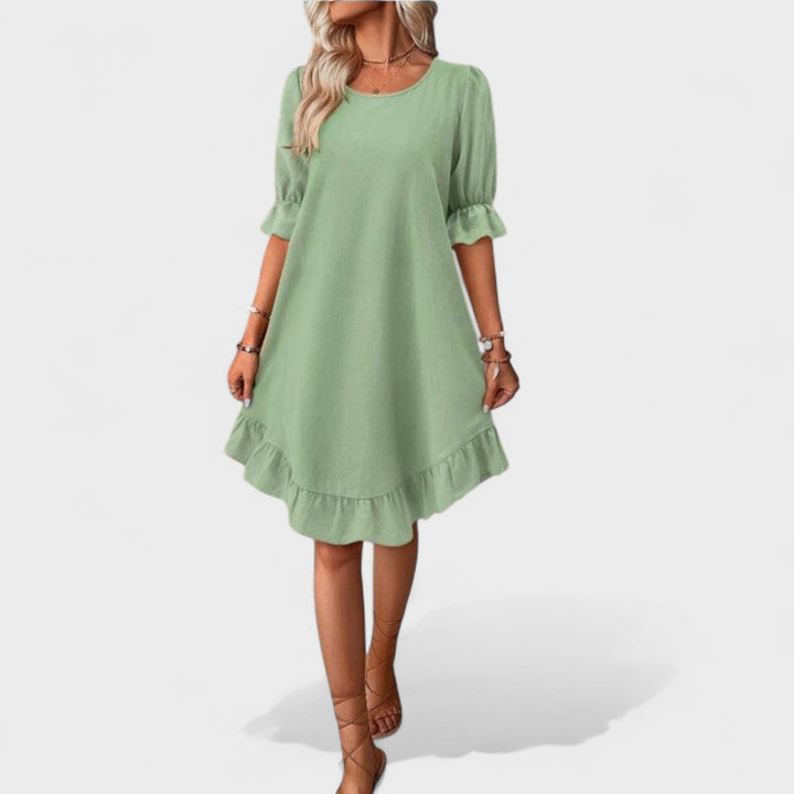 Sassa – Vestido Casual con Volantes que realza tu frescura