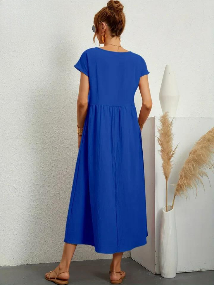 ELENA 2| VESTIDO FLUIDO DE VERANO CON ELEGANCIA ATEMPORAL (Copy)