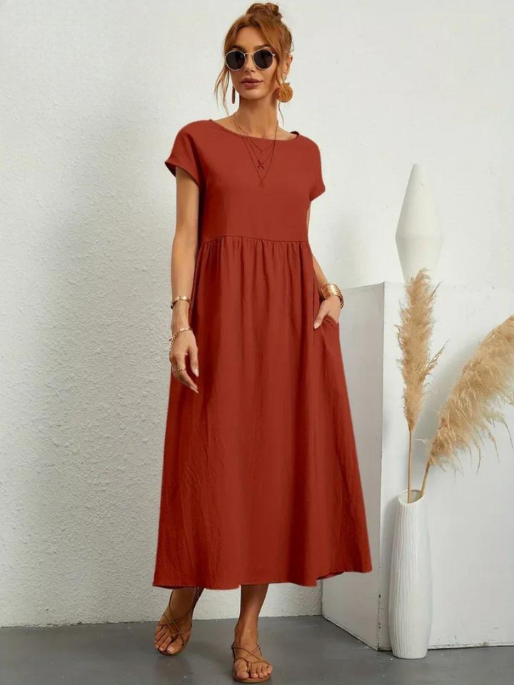 ELENA 2| VESTIDO FLUIDO DE VERANO CON ELEGANCIA ATEMPORAL (Copy)
