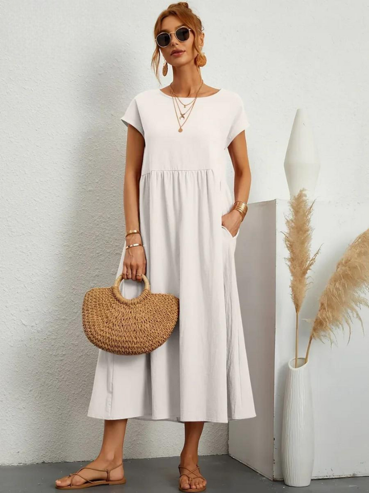 ELENA 2| VESTIDO FLUIDO DE VERANO CON ELEGANCIA ATEMPORAL (Copy)