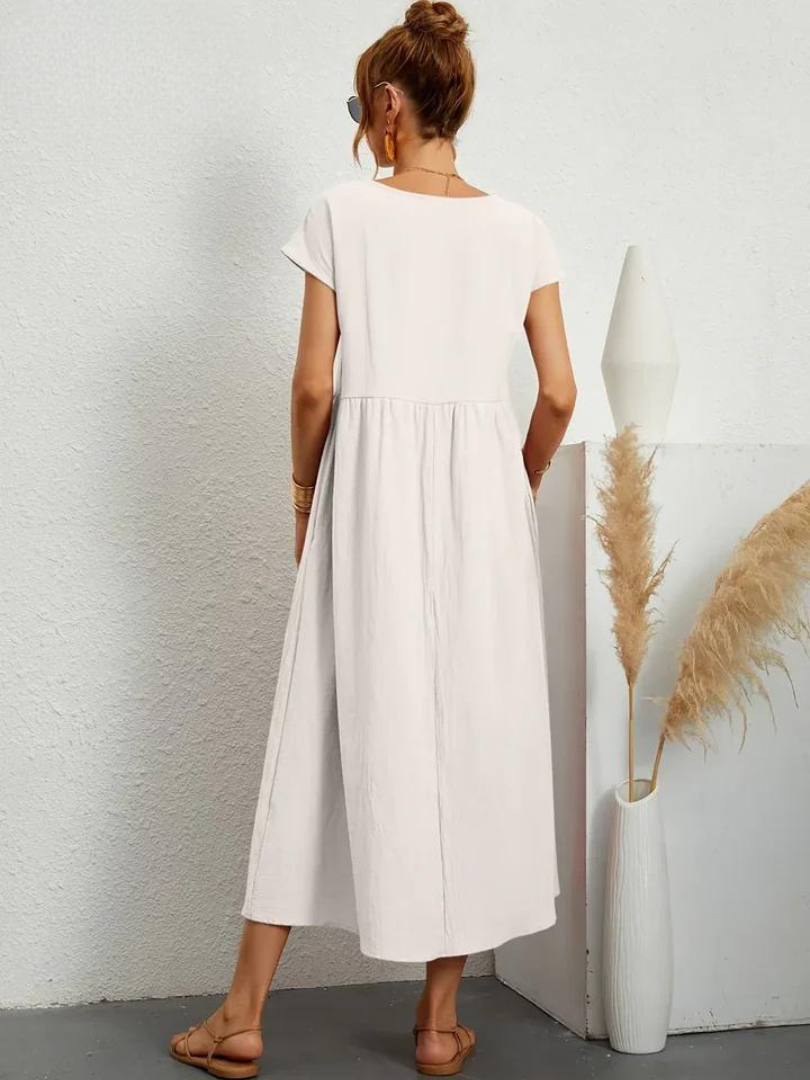 ELENA 2| VESTIDO FLUIDO DE VERANO CON ELEGANCIA ATEMPORAL (Copy)