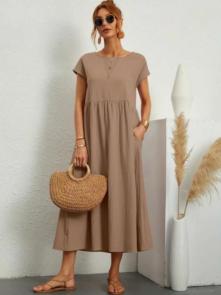 ELENA 2| VESTIDO FLUIDO DE VERANO CON ELEGANCIA ATEMPORAL (Copy)