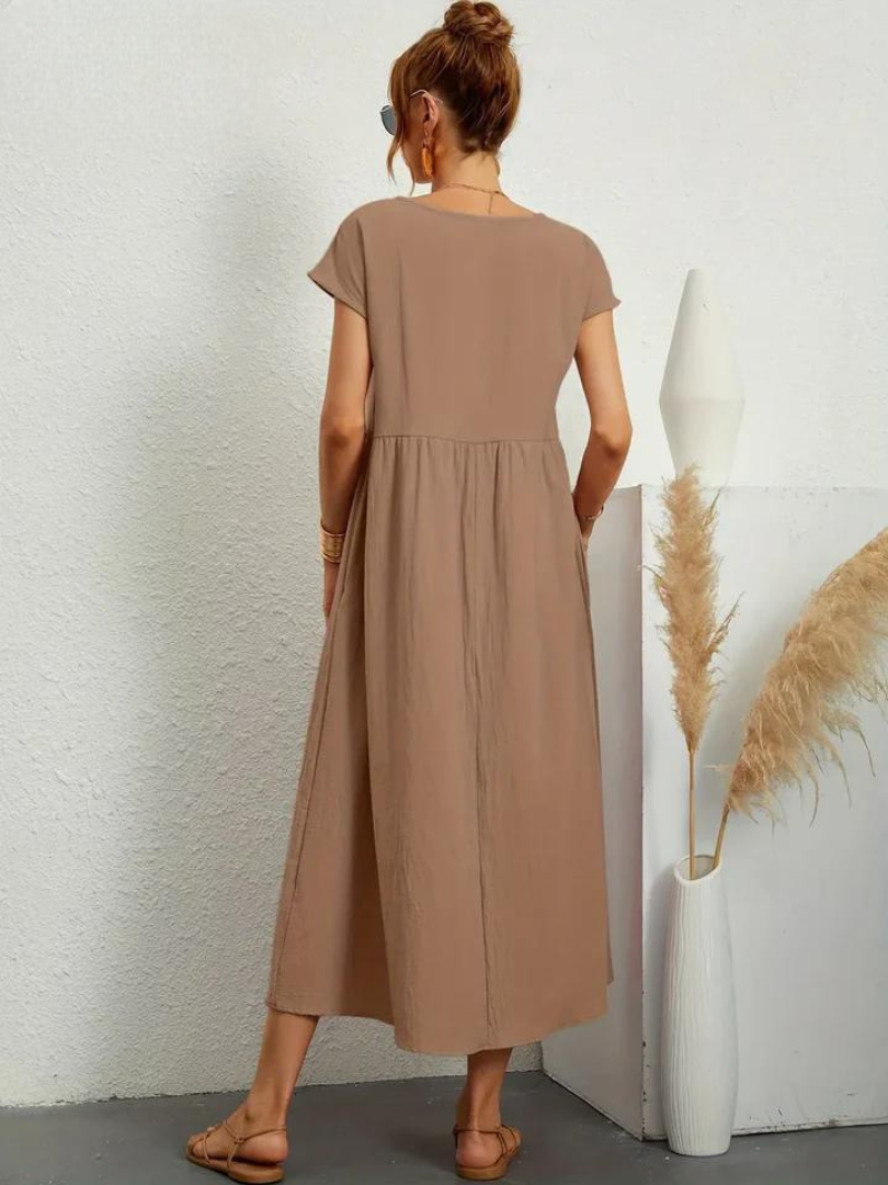 ELENA 2| VESTIDO FLUIDO DE VERANO CON ELEGANCIA ATEMPORAL (Copy)