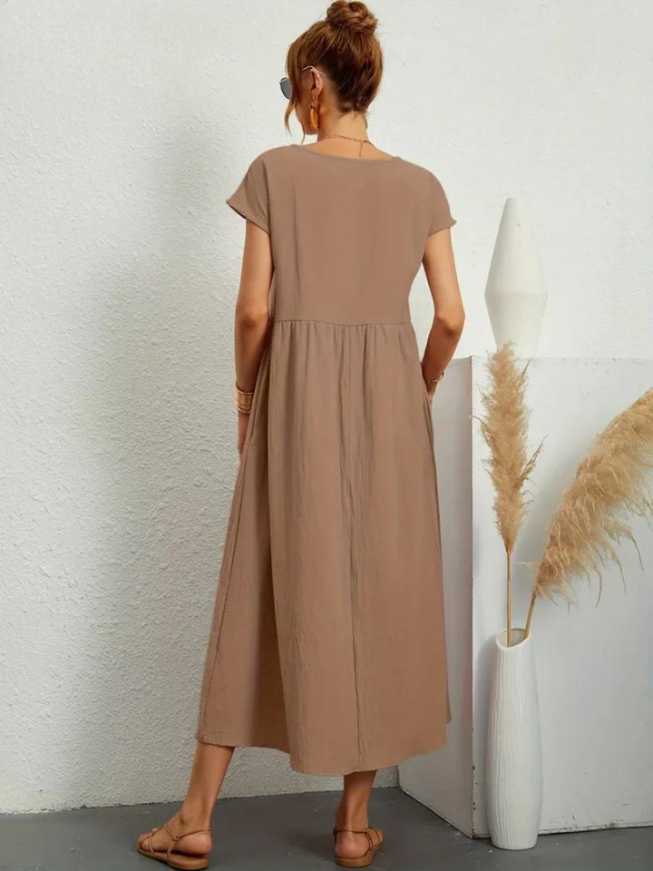 ELENA 2| VESTIDO FLUIDO DE VERANO CON ELEGANCIA ATEMPORAL (Copy)