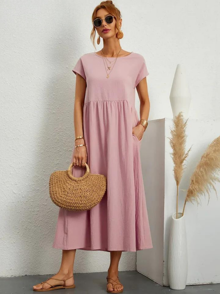 ELENA 2| VESTIDO FLUIDO DE VERANO CON ELEGANCIA ATEMPORAL (Copy)