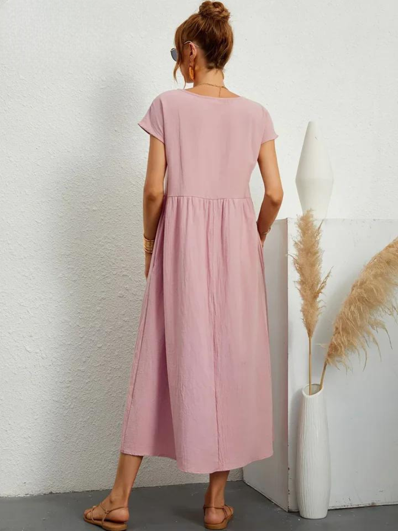 ELENA 2| VESTIDO FLUIDO DE VERANO CON ELEGANCIA ATEMPORAL (Copy)