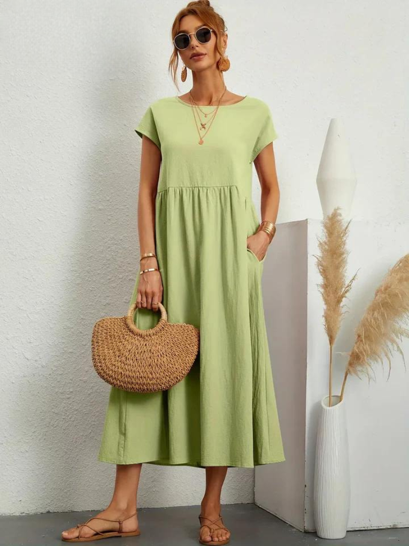 ELENA 2| VESTIDO FLUIDO DE VERANO CON ELEGANCIA ATEMPORAL (Copy)