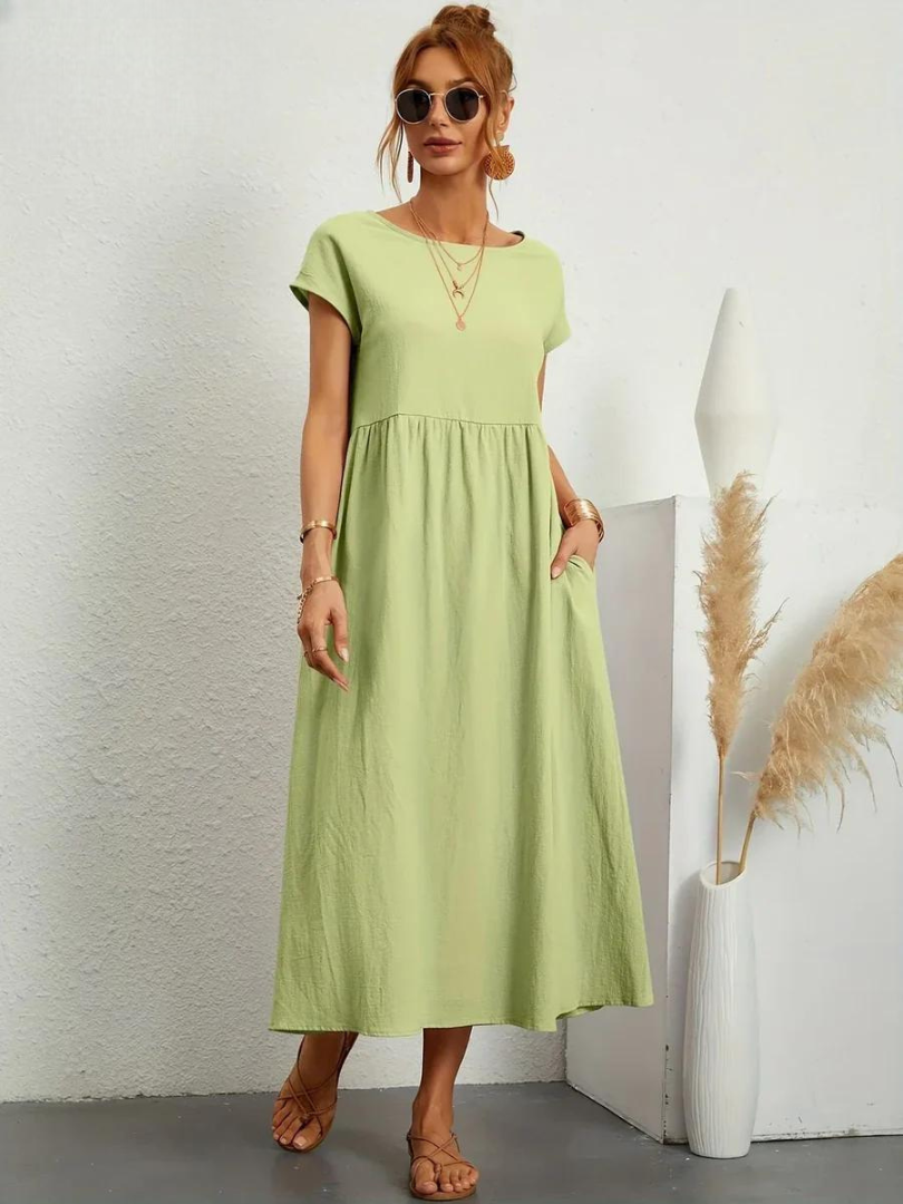 ELENA 2| VESTIDO FLUIDO DE VERANO CON ELEGANCIA ATEMPORAL (Copy)
