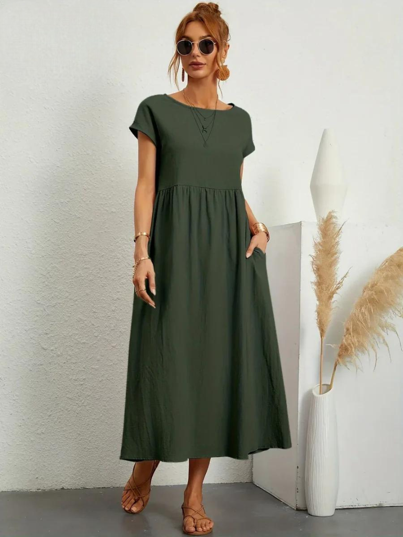 ELENA 2| VESTIDO FLUIDO DE VERANO CON ELEGANCIA ATEMPORAL (Copy)