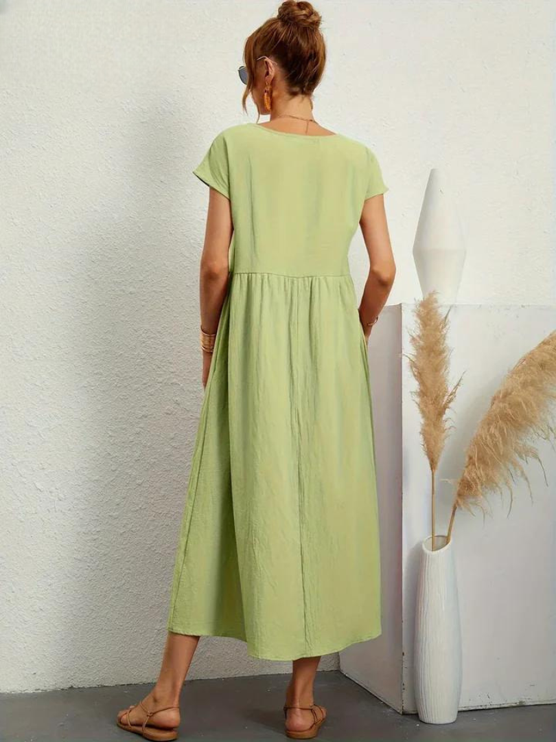 ELENA 2| VESTIDO FLUIDO DE VERANO CON ELEGANCIA ATEMPORAL (Copy)