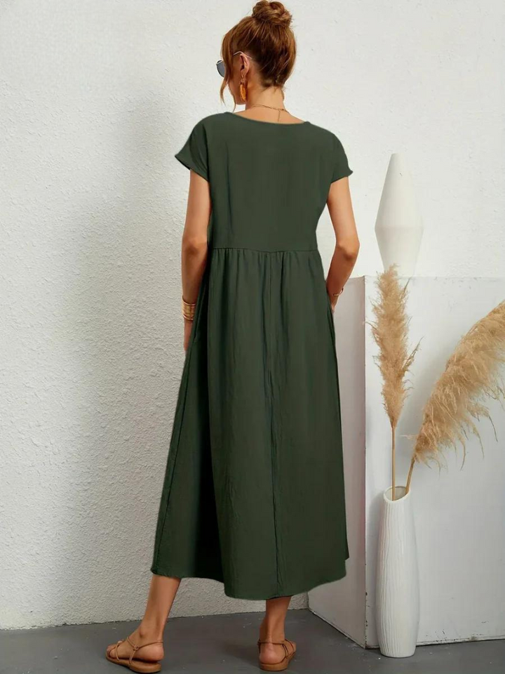ELENA 2| VESTIDO FLUIDO DE VERANO CON ELEGANCIA ATEMPORAL (Copy)