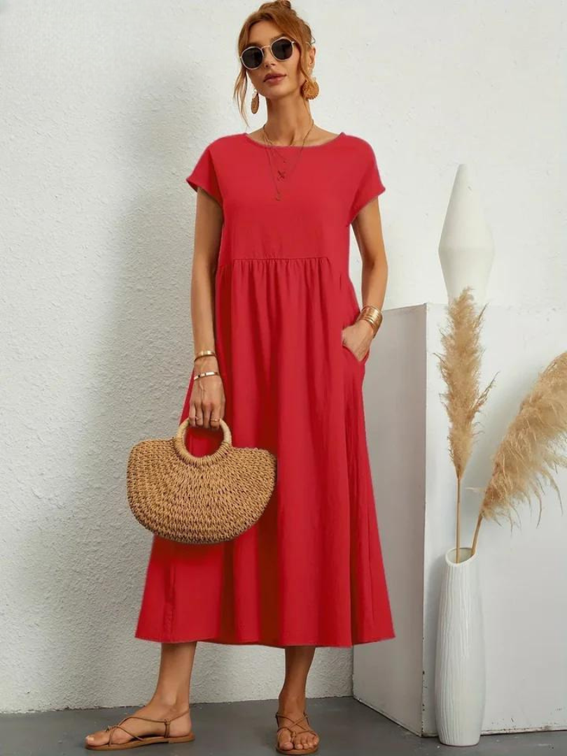ELENA 2| VESTIDO FLUIDO DE VERANO CON ELEGANCIA ATEMPORAL (Copy)