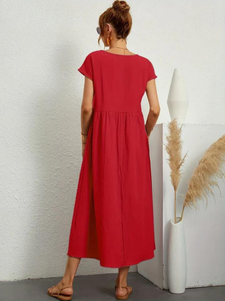 ELENA 2| VESTIDO FLUIDO DE VERANO CON ELEGANCIA ATEMPORAL (Copy)