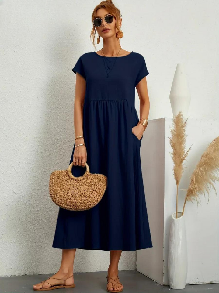 ELENA 2| VESTIDO FLUIDO DE VERANO CON ELEGANCIA ATEMPORAL (Copy)