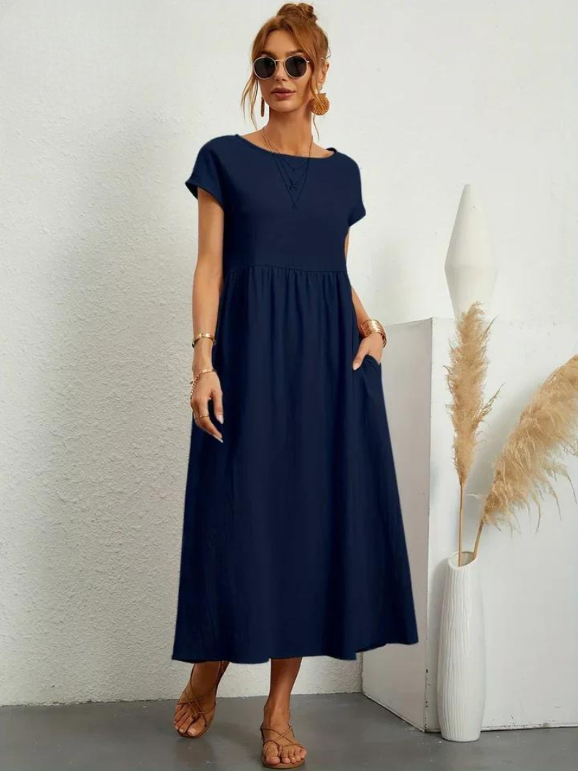 ELENA 2| VESTIDO FLUIDO DE VERANO CON ELEGANCIA ATEMPORAL (Copy)
