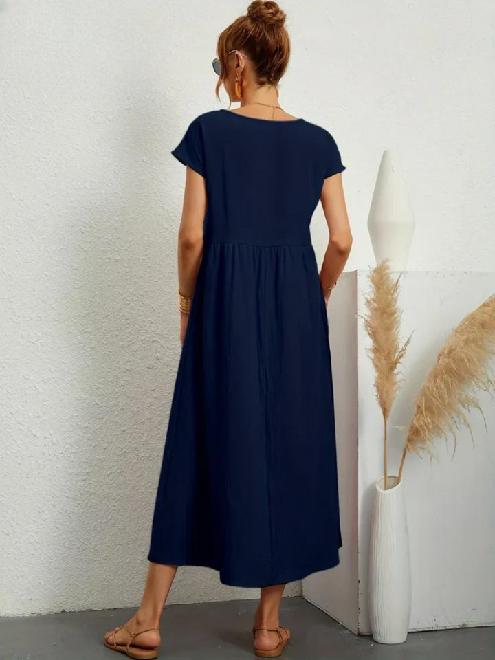 ELENA 2| VESTIDO FLUIDO DE VERANO CON ELEGANCIA ATEMPORAL (Copy)
