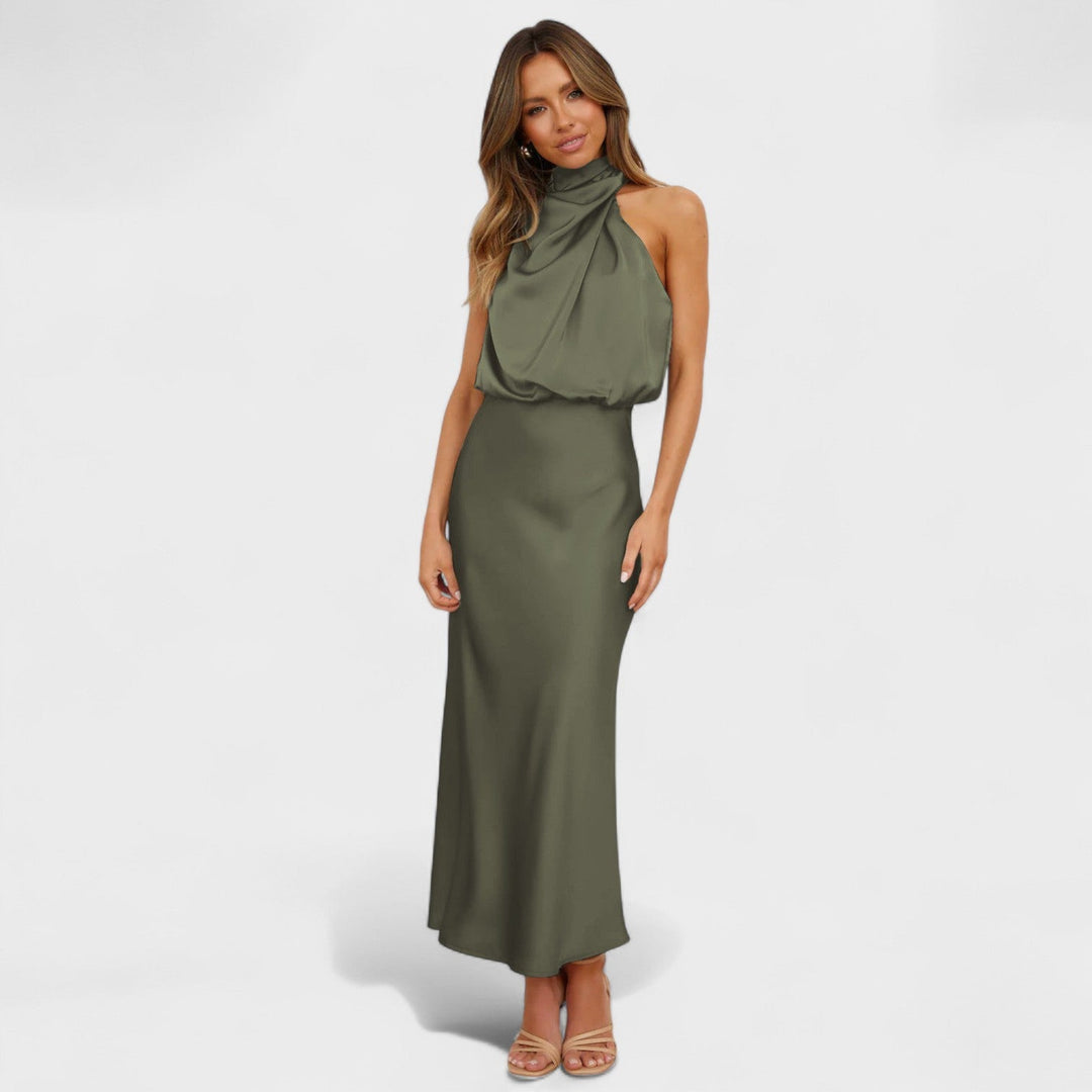 Alba – Vestido de Elegancia Satinada que realza tu belleza