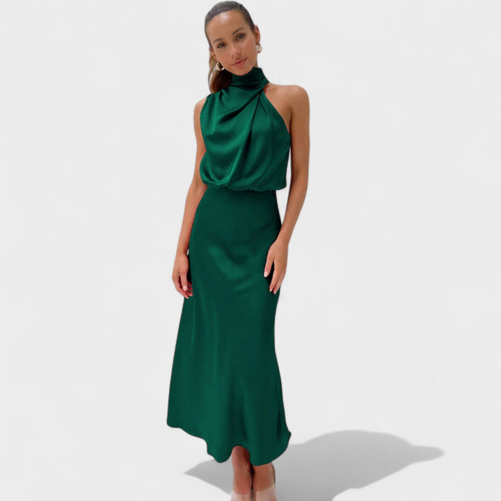 Alba – Vestido de Elegancia Satinada que realza tu belleza