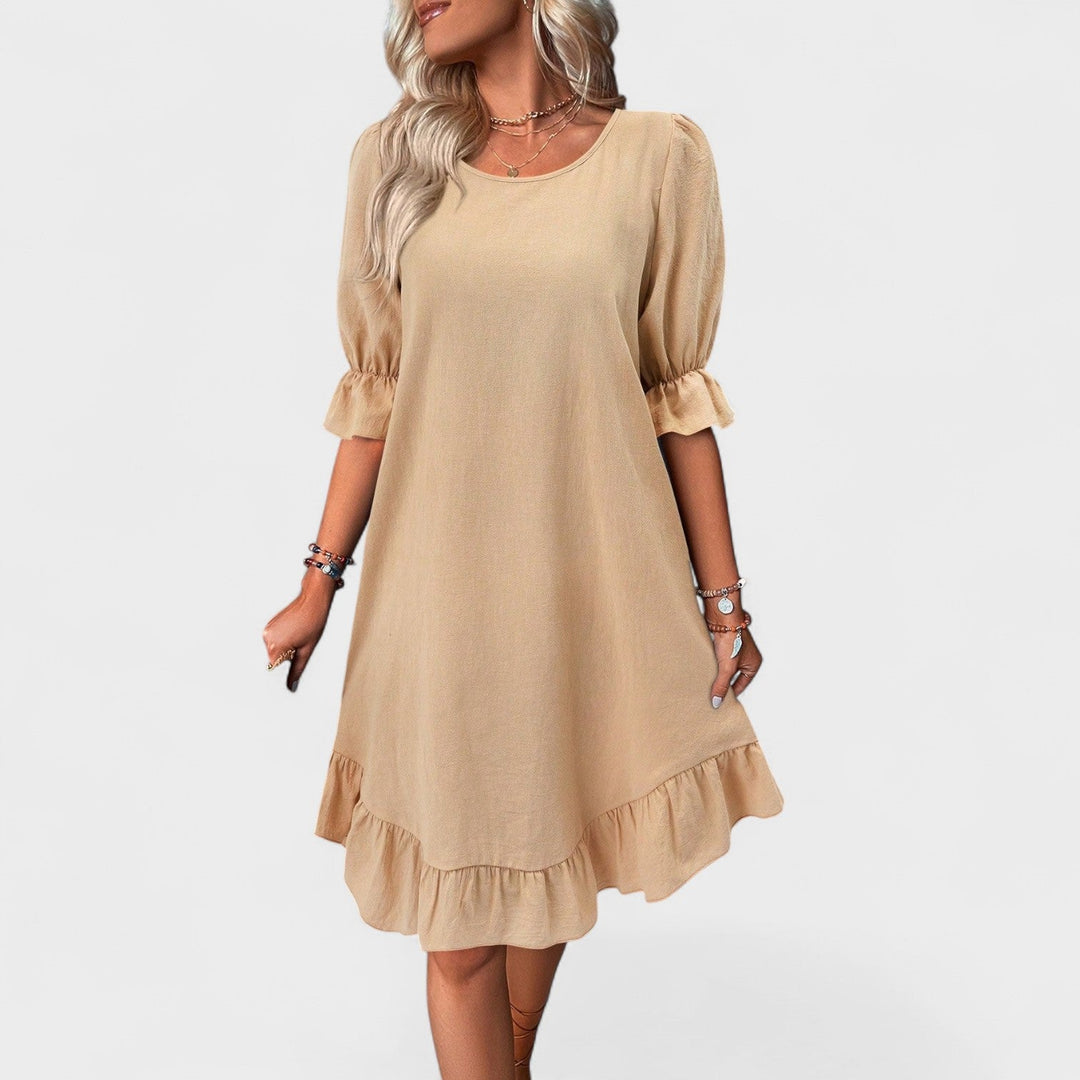 Sassa – Vestido Casual con Volantes que realza tu frescura