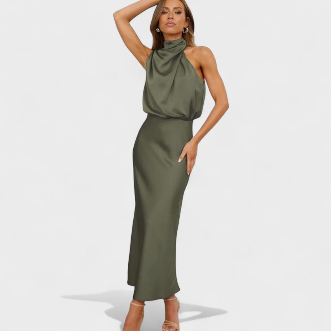 Alba – Vestido de Elegancia Satinada que realza tu belleza