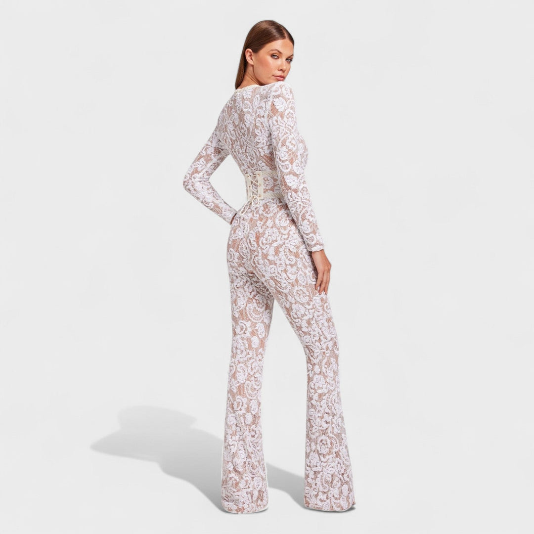 RitaBarcelona – Mono de Encaje Amelia que realza tu sensualidad