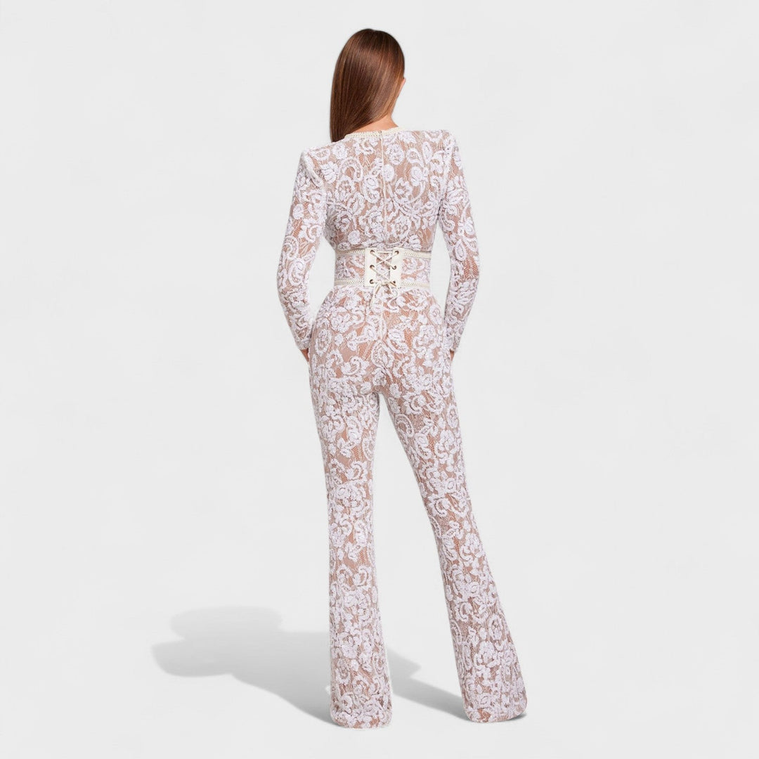 RitaBarcelona – Mono de Encaje Amelia que realza tu sensualidad