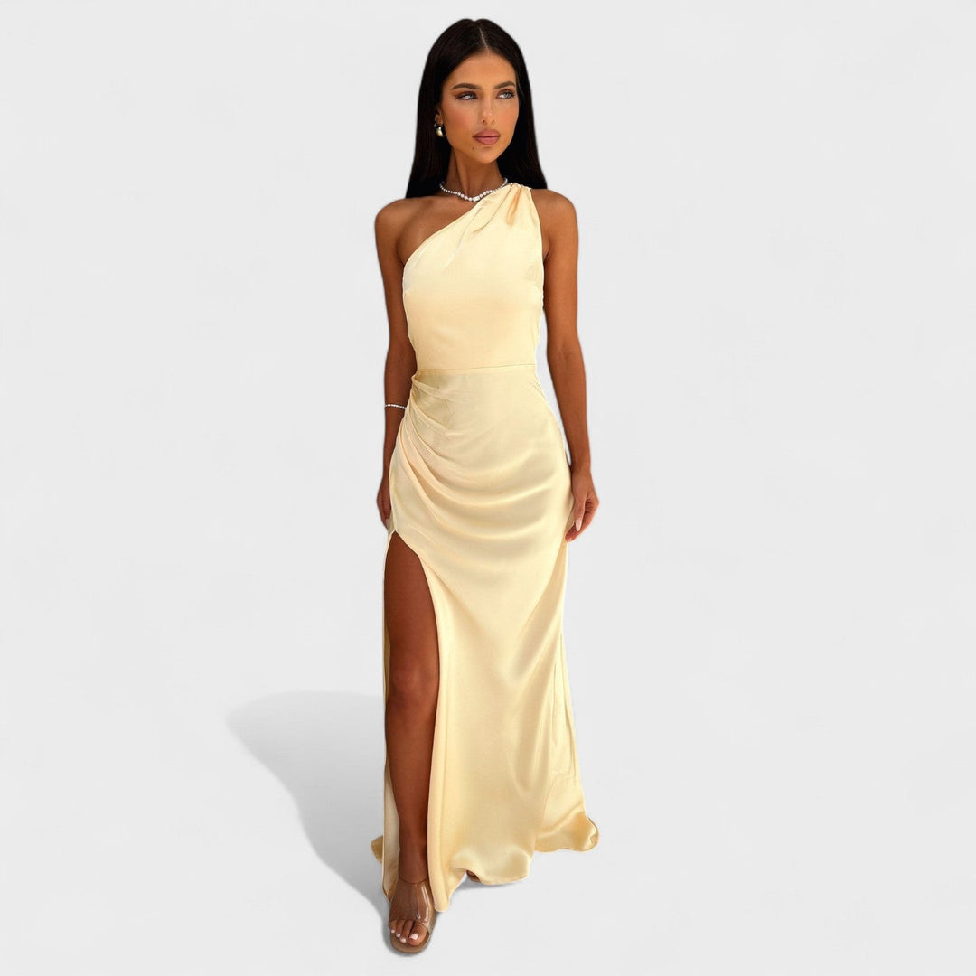 Aurelia – Vestido Largo de Satén que realza tu elegancia