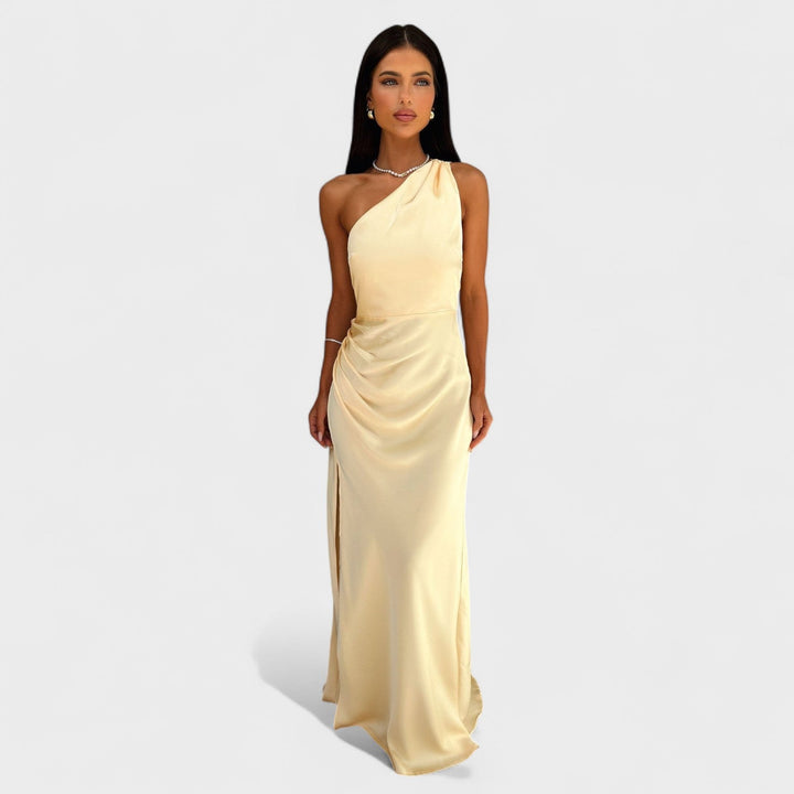 Aurelia – Vestido Largo de Satén que realza tu elegancia