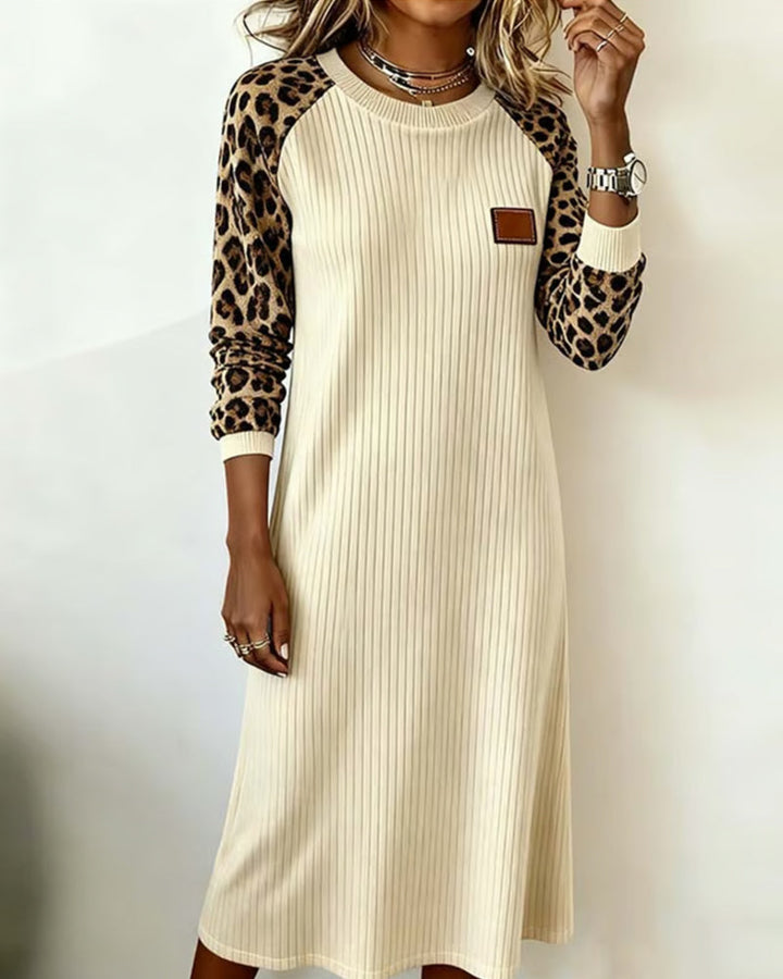 Vestido Casual Savannah™ con Mangas Leopardo