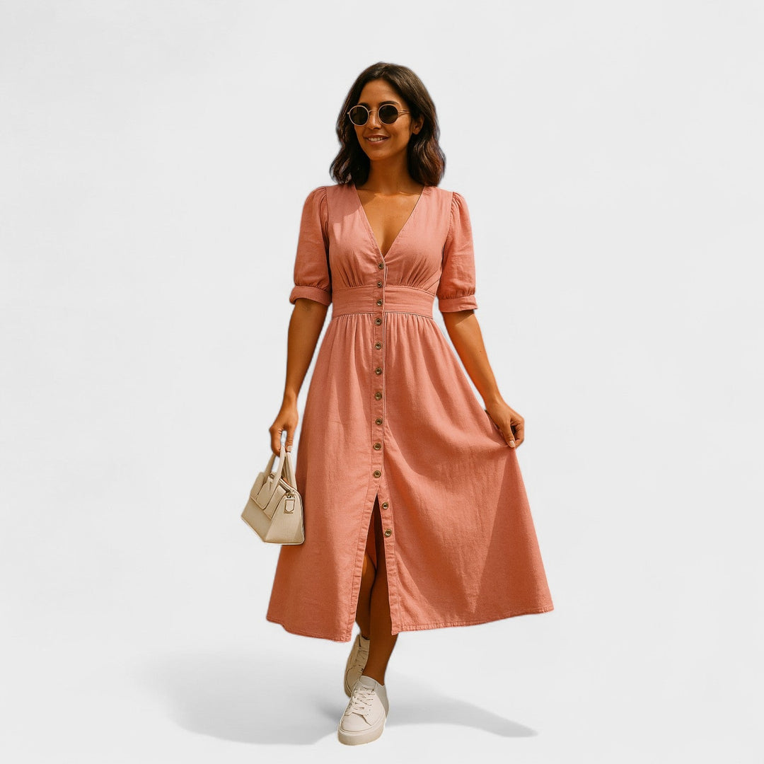 Clara Camila – Vestido Camisero Con Encanto Natural