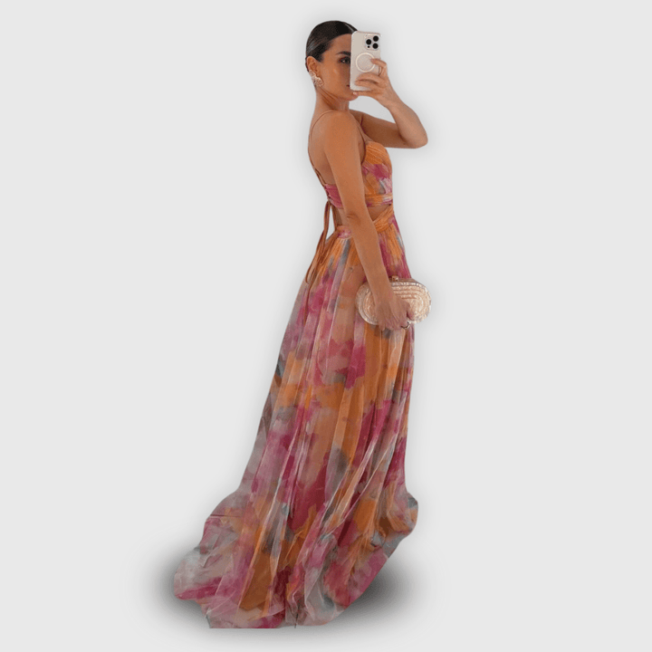 Dora – Vestido Maxi Premium Hecho a Mano que Realza Tu Elegancia