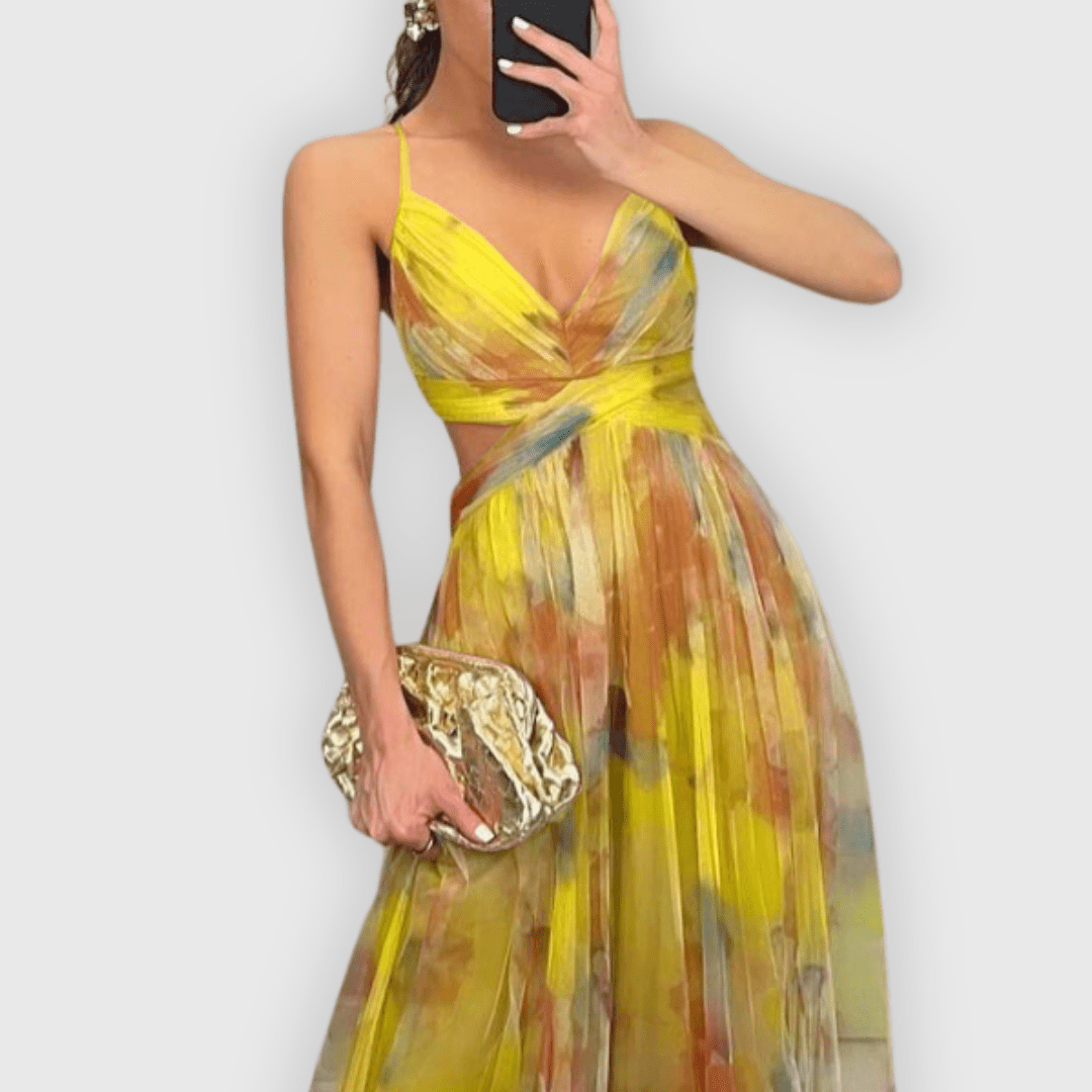 Dora – Vestido Maxi Premium Hecho a Mano que Realza Tu Elegancia