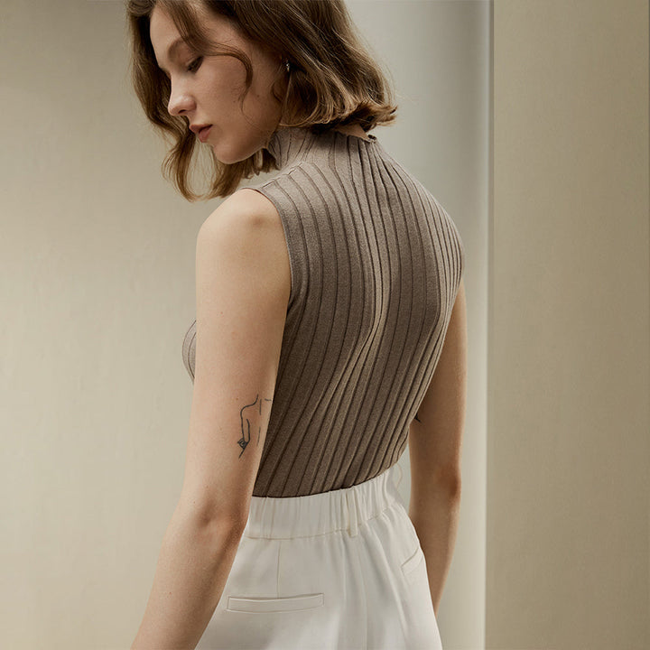 Lucy - Camiseta sin mangas con escote redondo