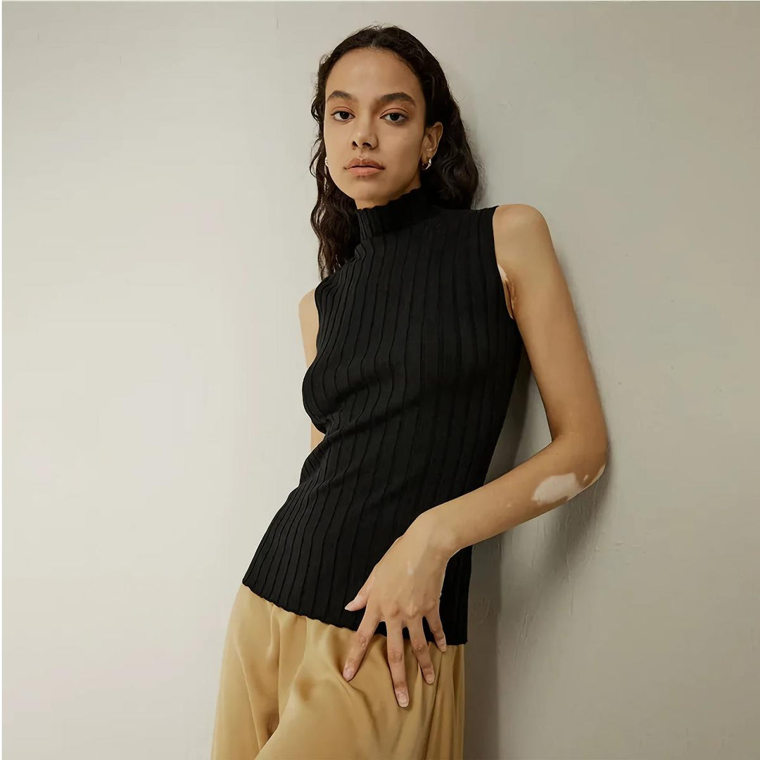 Lucy - Camiseta sin mangas con escote redondo