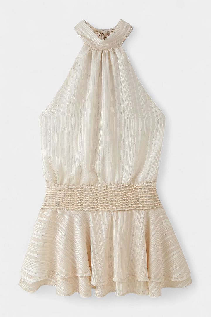 Azucena – Vestido Mini con Espalda Abierta que Realza tu Feminidad