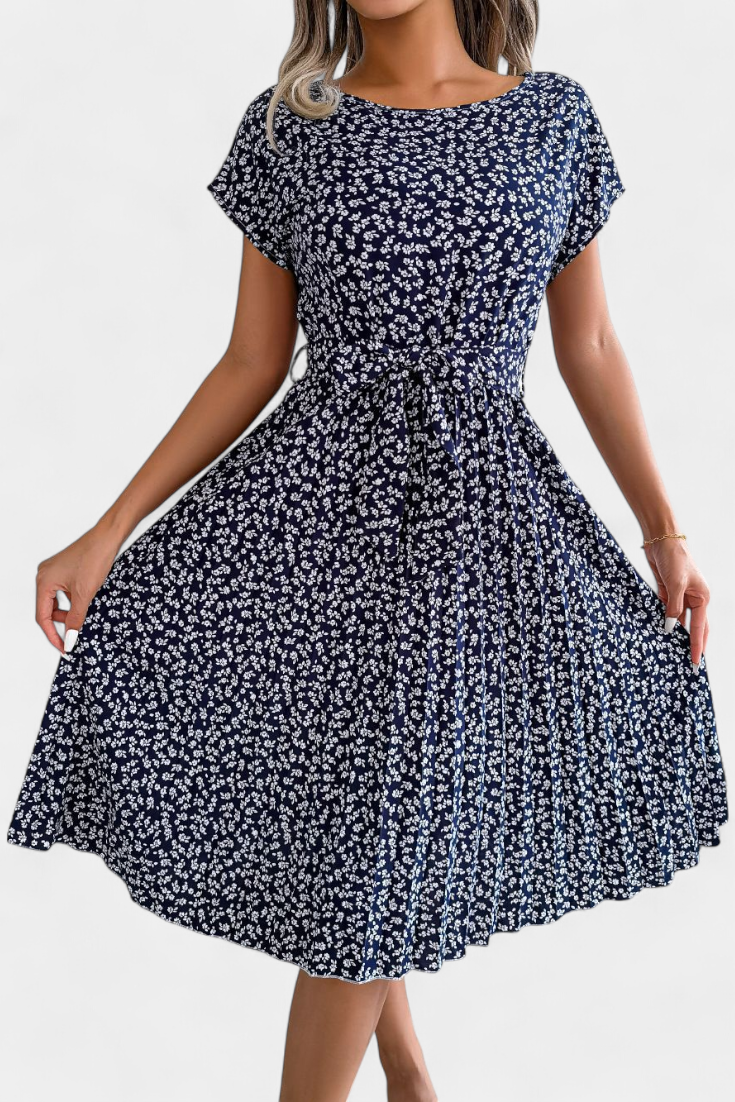 Galilea – Vestido Midi Floral de Inspiración Campestre que evoca elegancia y frescura