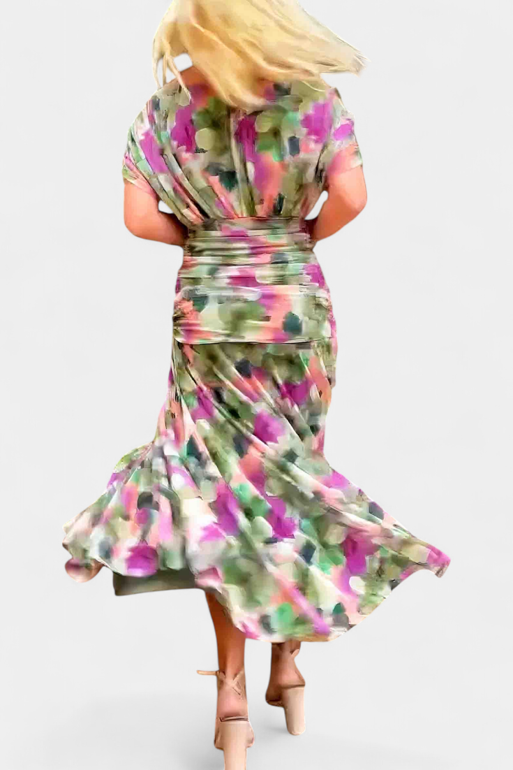 Alondra – Vestido Largo Floral Fantasía que Realza tu Encanto