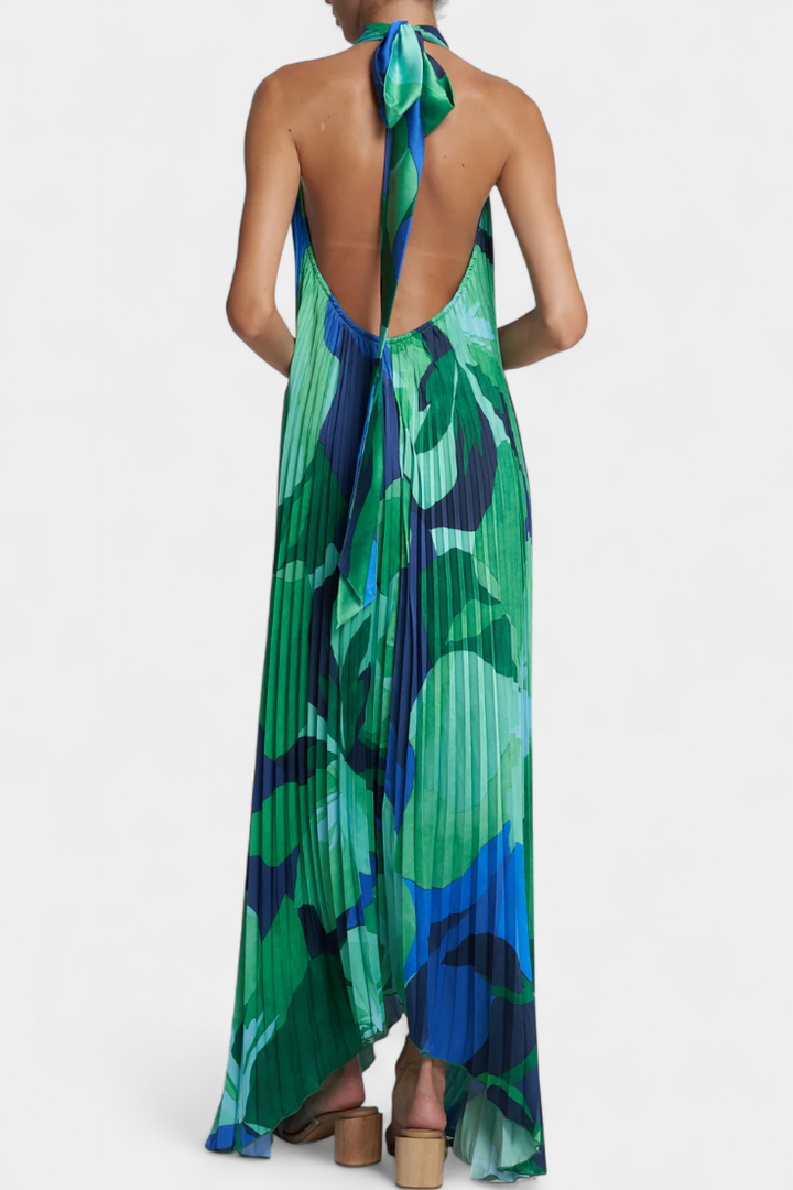 Giselle – Vestido Largo Plisado que Realza tu Elegancia