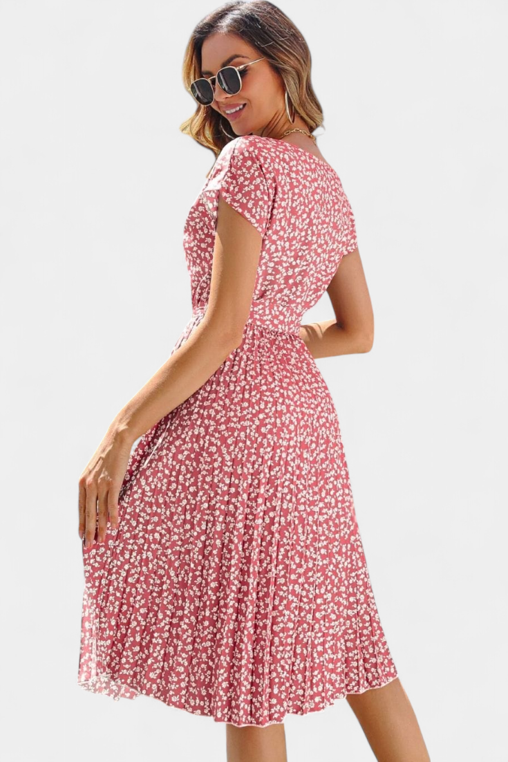 Galilea – Vestido Midi Floral de Inspiración Campestre que evoca elegancia y frescura