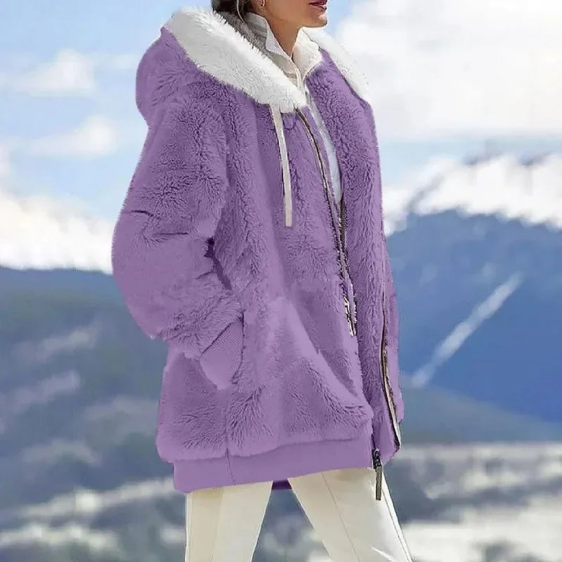 Margit™ | Chaqueta Polar de Invierno con Capucha