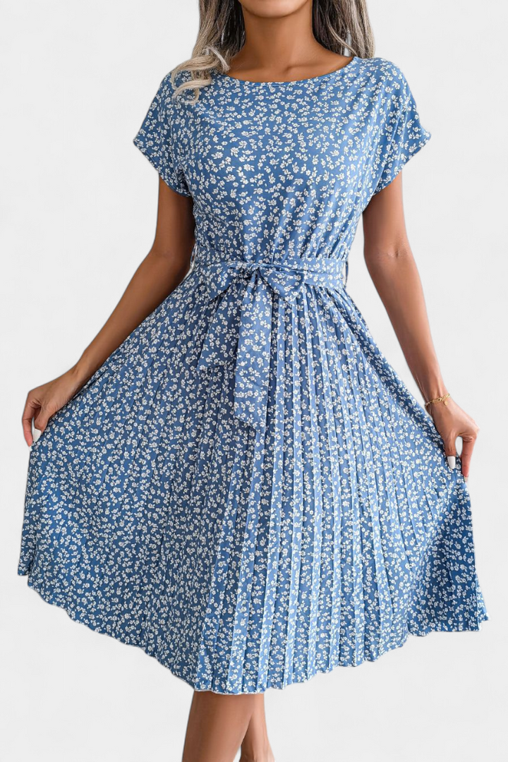 Galilea – Vestido Midi Floral de Inspiración Campestre que evoca elegancia y frescura