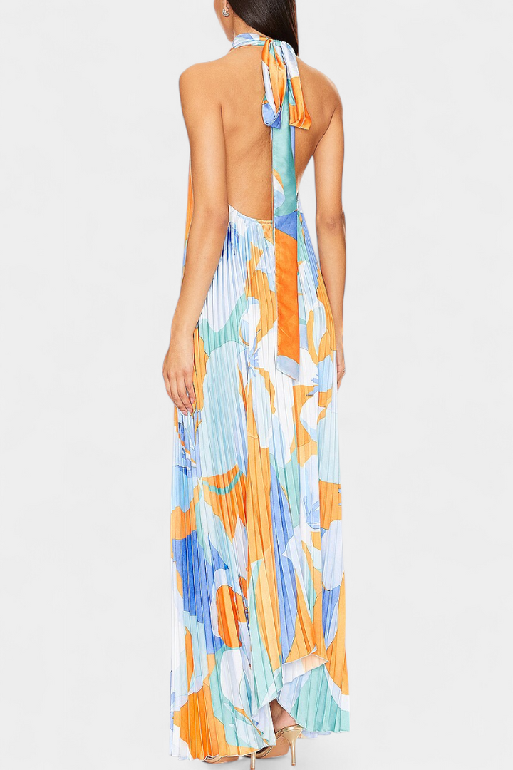 Giselle – Vestido Largo Plisado que Realza tu Elegancia